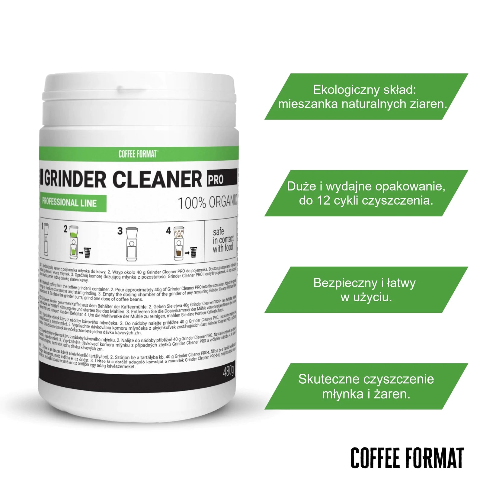 Coffee Format Grinder Cleaner