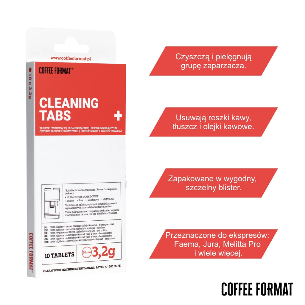 Coffee Format Cleaning TABS+ Tabletki do czyszczenia ekspresów