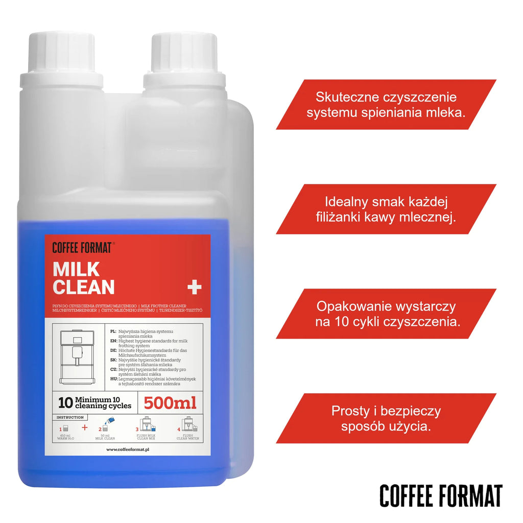 Coffee Format Milk Clean+ Płyn do czyszczenia systemu mlecznego