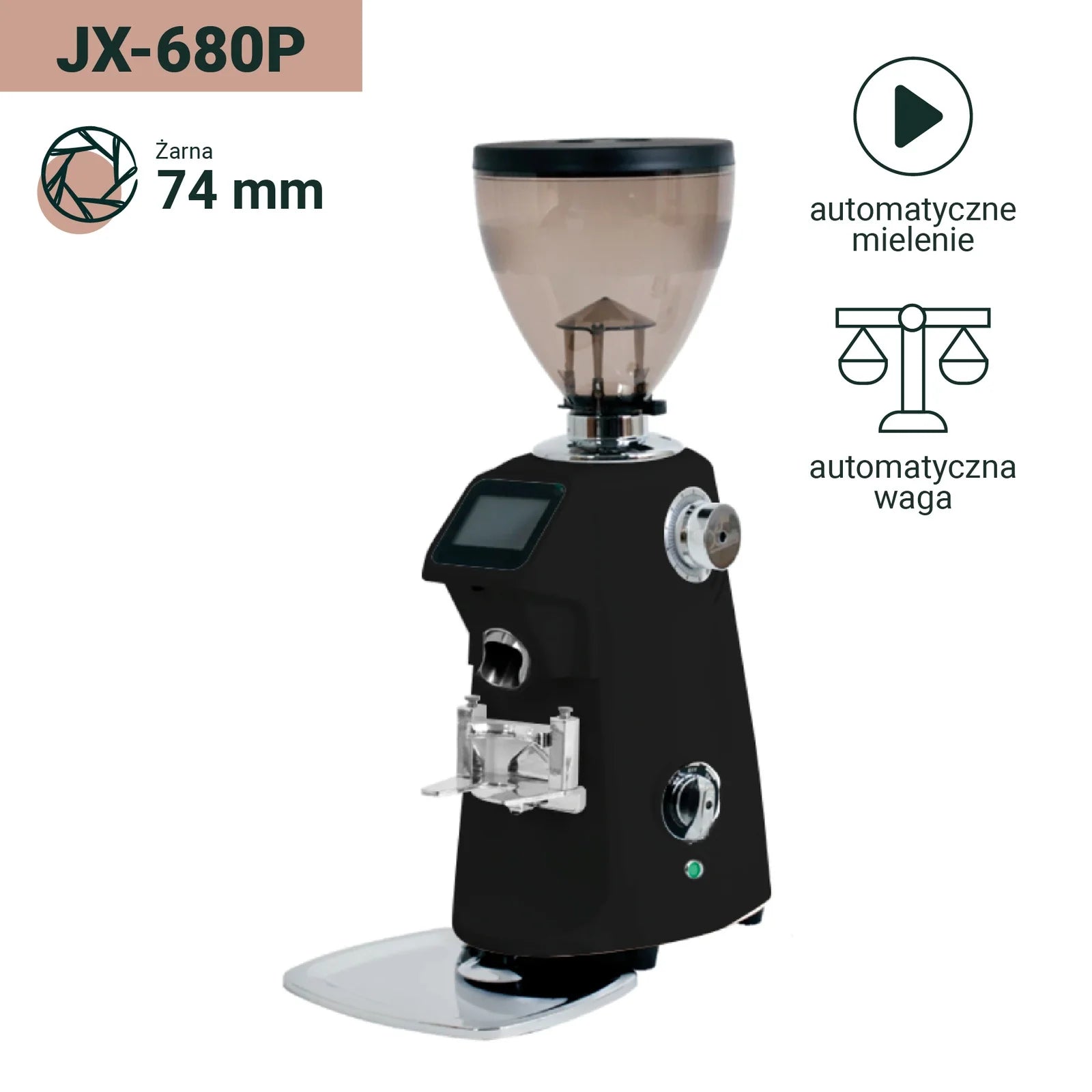 Młynek do kawy JX-680P (żarna 74mm) - Coffee Format