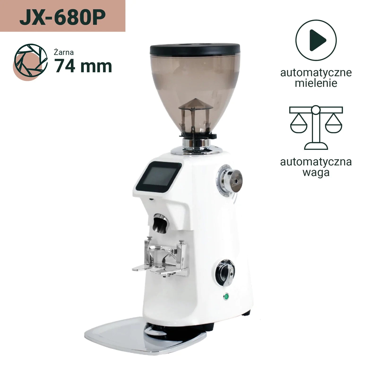 Młynek do kawy JX-680P (żarna 74mm) - Coffee Format