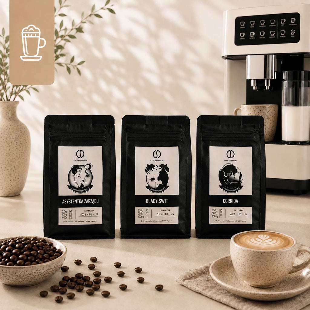 Zestaw kaw pod cappuccino i latte