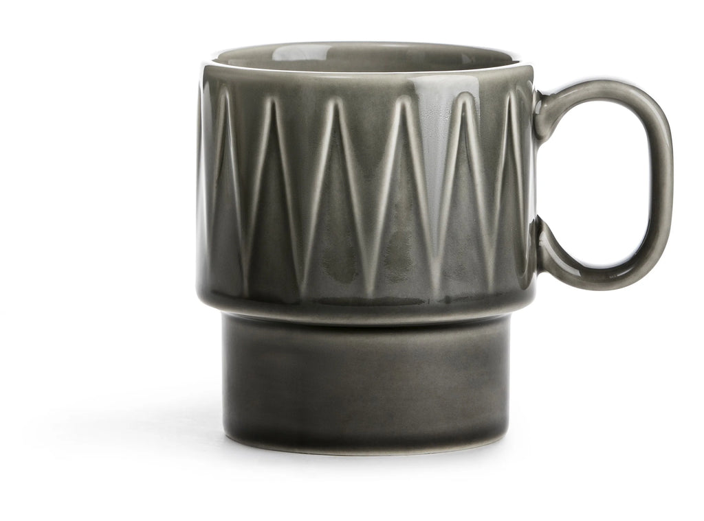 Coffee - filiżanka do kawy, szara, ceramika, 0,25 l, wys. 9 cm