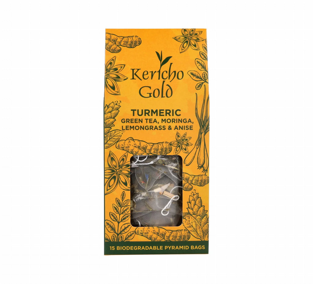 Herbata zielona z Kurkuma, Moringa, Trawa cytrynowa & Anyż| Linia essence